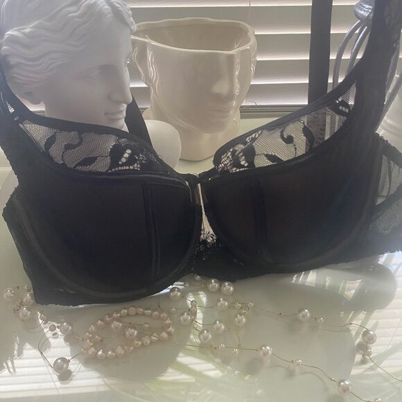 GORSENIA beautiful New black bra ,underwire size 40 E - Picture 4 of 5